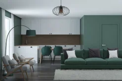 Runde Hängelampe Schwarz Metall Ø34 cm E27 Retro