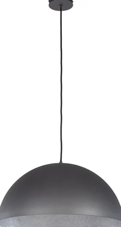 Runde Hängeleuchte Silber Ferra