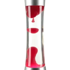 Runde Lavalampe Rot 39cm hoch Stimmungslicht SANDRO
