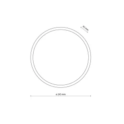 Runde LED Außenwandleuchte IP54 Aluminium Schwarz 18 W