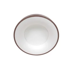 Runde LED Deckenlampe in Bronze Weiß Ø30 cm stilvoll