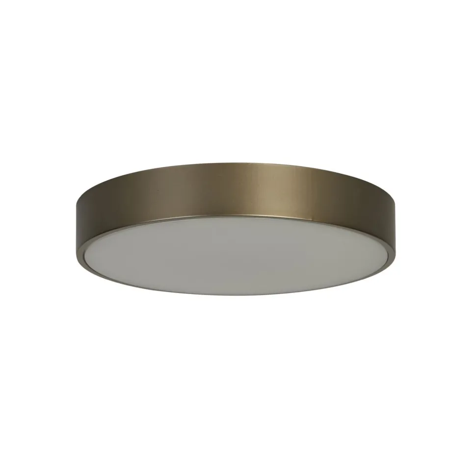 Runde LED Deckenlampe in Bronze Metall B:25 cm 676 lm