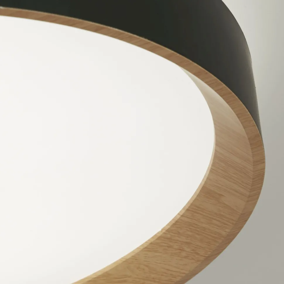 Runde LED Deckenlampe Metall mit Fernbedienung dimmbar