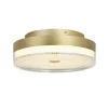 Runde LED Deckenleuchte Metall in Gold Ø40 cm 1850 lm