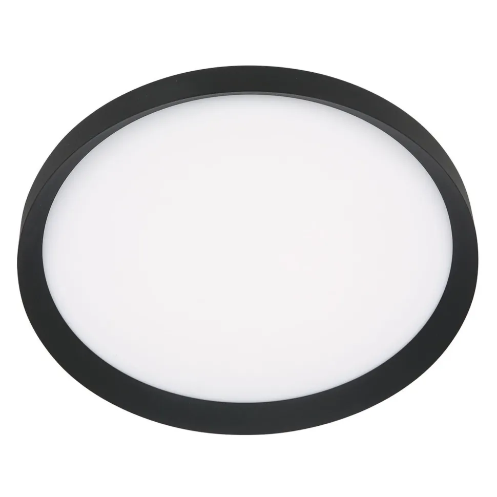 Runde LED Deckenleuchte Schwarz Weiß 2700 K Ø50 cm