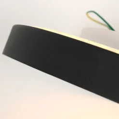 Runde LED Deckenleuchte Schwarz Weiß 2700 K Ø50 cm