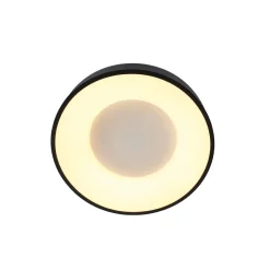 Runde LED Deckenleuchte Schwarz Weiß Ø38 cm 30 W 2700 K