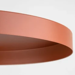 Runde Pendelleuchte E27 Ø30 cm Vintage Braun Ziegelrot