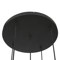 Runde Pendelleuchte Glas in Bernstein Ø60 cm E27 Modern