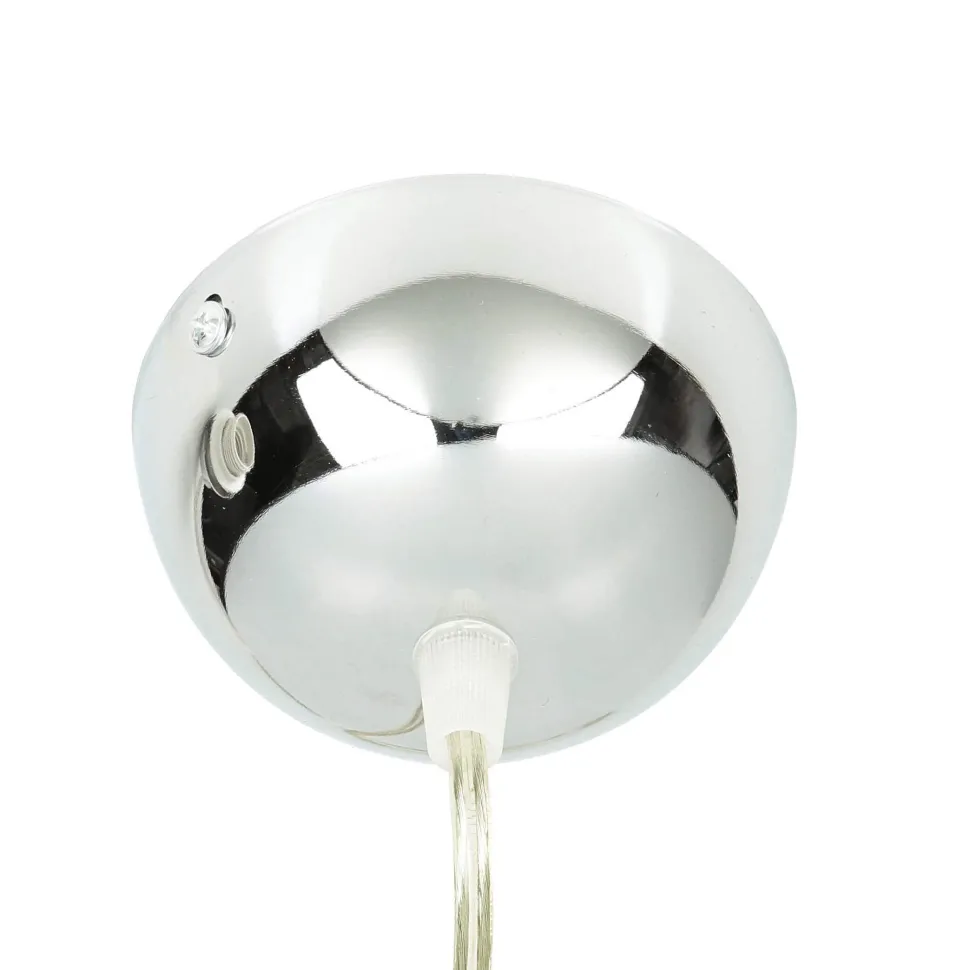 Runde Pendelleuchte Kugel Schirm Glas E27 BILBAO