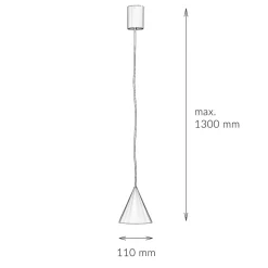 Runde Pendelleuchte Schwarz Ø11 cm GU10 Metall Modern
