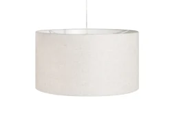 Runde Pendelleuchte Stoff E27 Ø55 cm Modern in Natur
