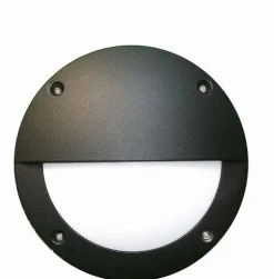 Runde Schiffslampe außen Ø15cm IP54 Schwarz Aluminium