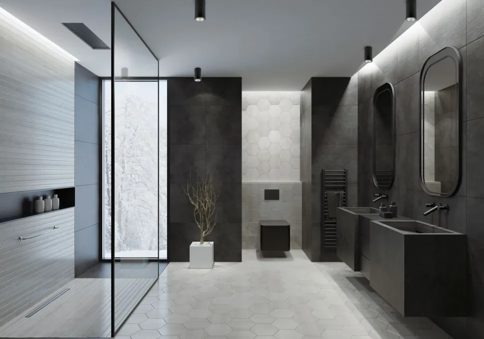 Runder Deckenspot Metall Glas Ø8,5cm IP54 Modern