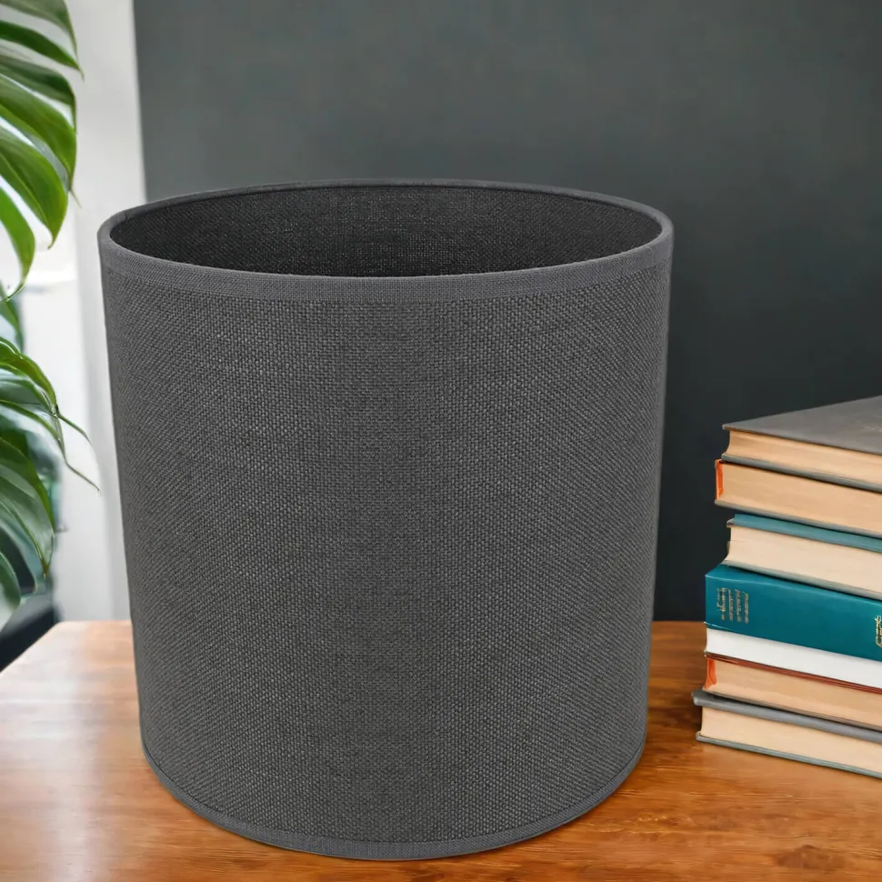 Runder Stoffschirm für Stehlampen Zylinder Ø25,5cm