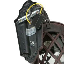 Rustikale Außen Wandleuchte Braun Antik E27 LANTERN