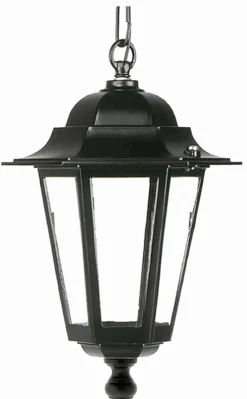 Rustikale Außenlampe HYSAIA Schwarz IP44 E27 elegant