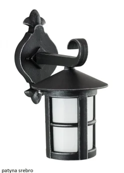 Rustikale Außenlampe KINGFISHER IP43 Schwarz E27