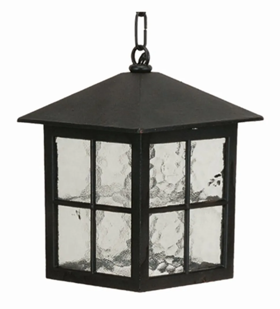 Rustikale Außenlampe Schwarz IP43 regengeschützt