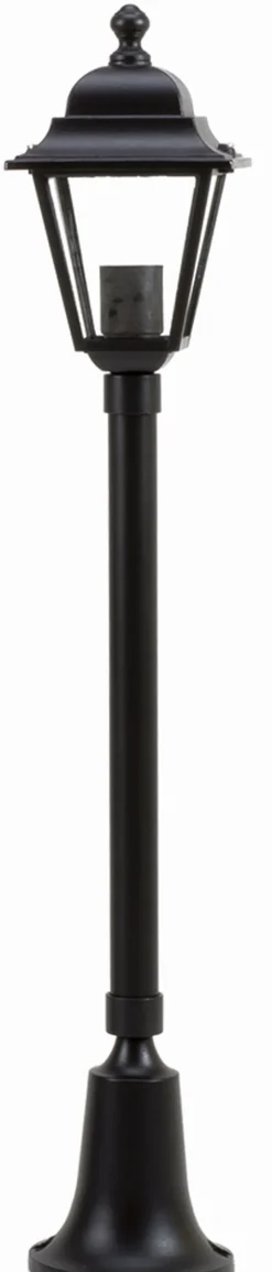 Rustikale Außenlampe Schwarz 74cm IP44 Aluminium E27
