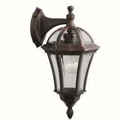 Rustikale Außenleuchte Dimmer Wandlaterne wetterfest