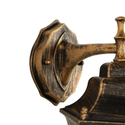 Rustikale Außenleuchte in Schwarz Kupfer LYON