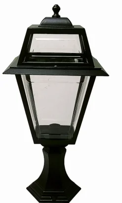 Rustikale Außenleuchte IRSA Schwarz 63cm hoch IP44 E27