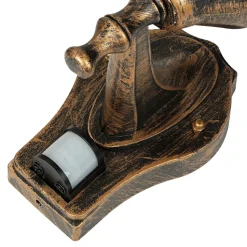 Rustikale Außenleuchte mit Bewegungsmelder MILANO