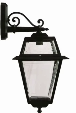 Rustikale Außenleuchte Schwarz IP44 E27 H:62cm groß