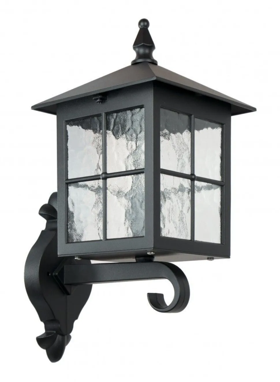 Rustikale Außenwandlampe BAARLE IP43 Schwarz