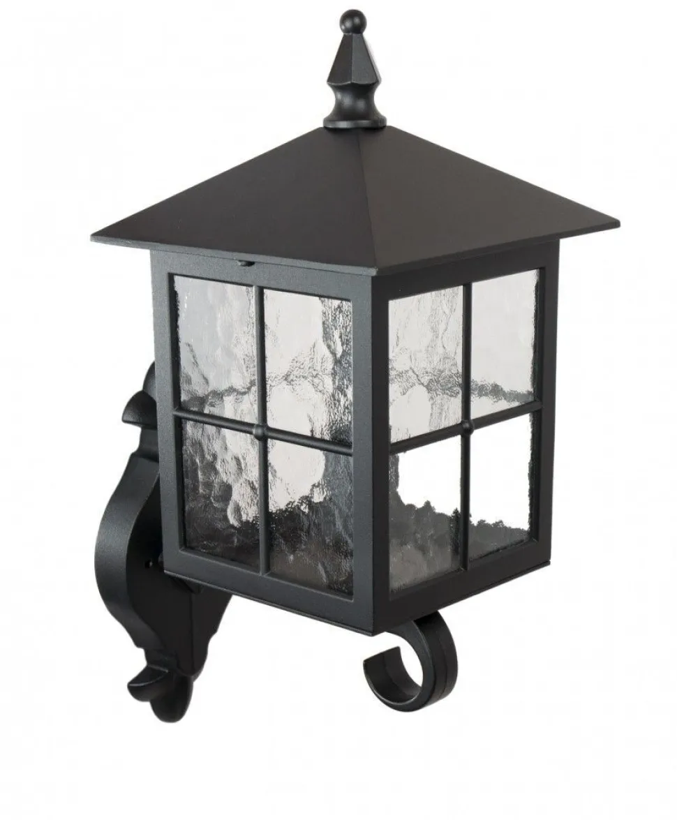 Rustikale Außenwandlampe BAARLE IP43 Schwarz