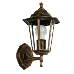 Rustikale Außenwandleuchte Kupfer Antik E27 PARIS