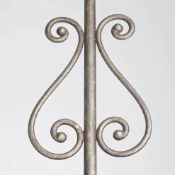 Rustikale Deckenleuchte Stoffschirm Handarbeit