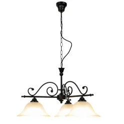 Rustikale Hängelampe verstellbar Schwarz DOROTHEA