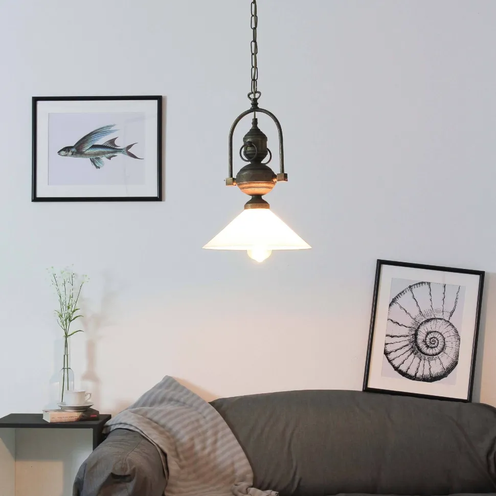 Rustikale Hängeleuchte Pendellampe E27 Fiordo