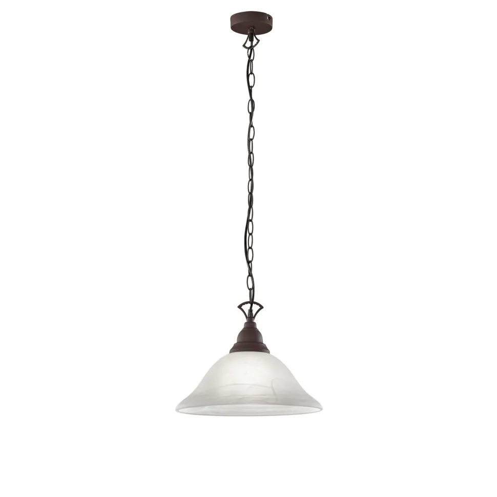 Rustikale Pendelleuchte Country rostfarbig