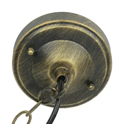 Rustikale Pendelleuchte Gold Antik für Außen WIEN