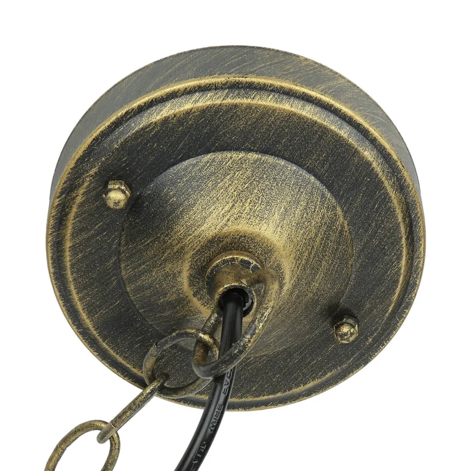 Rustikale Pendelleuchte Gold Antik für Außen WIEN