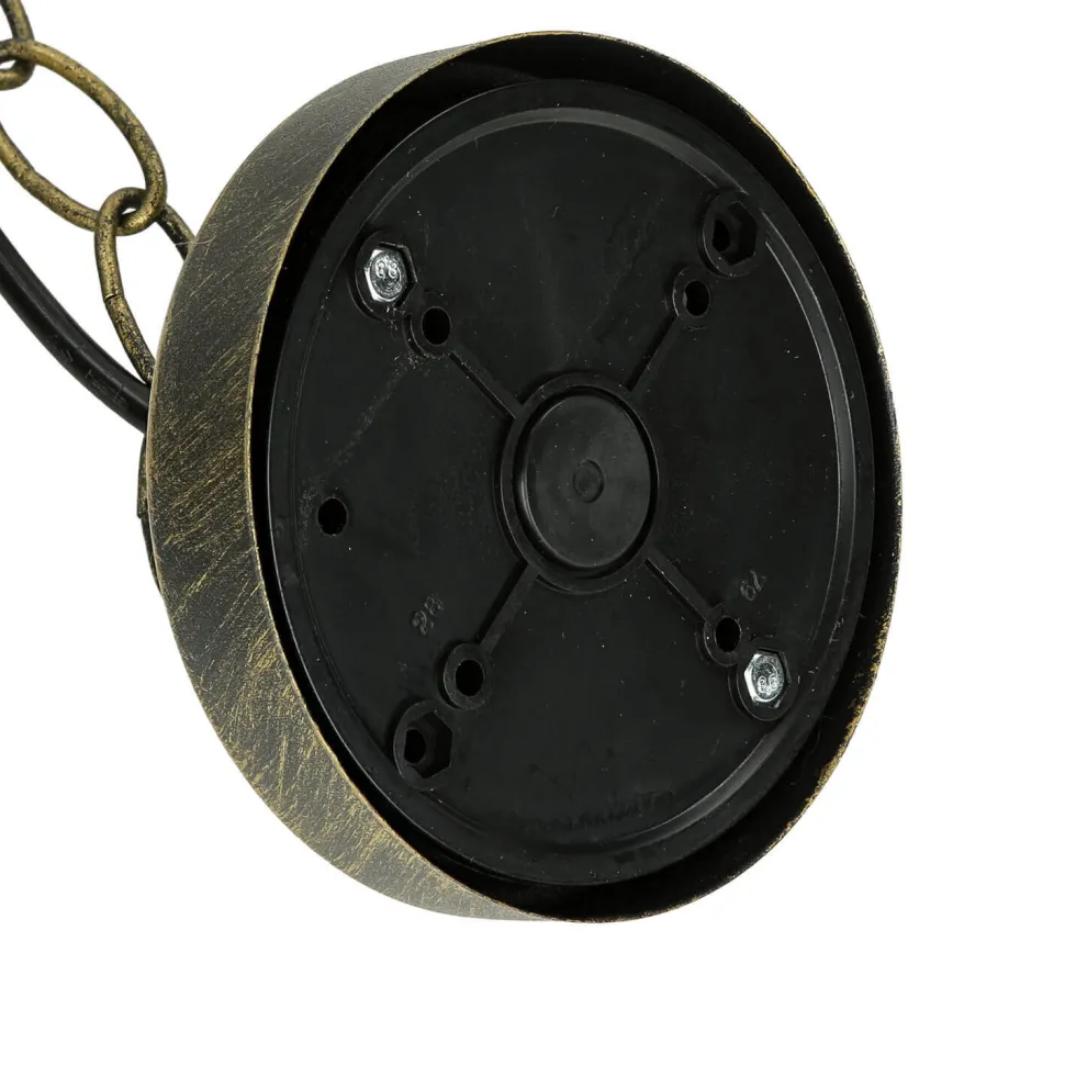 Rustikale Pendelleuchte Gold Antik für Außen WIEN