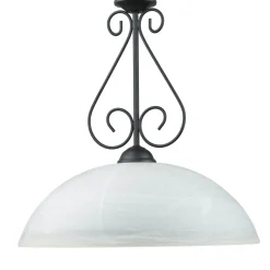 Rustikale runde Hängeleuchte E27 ATHEN