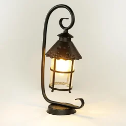 Rustikale Sockelleuchte außen 54cm regenfest E27