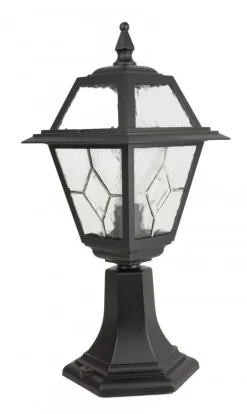 Rustikale Sockelleuchte außen IP43 wetterfest E27