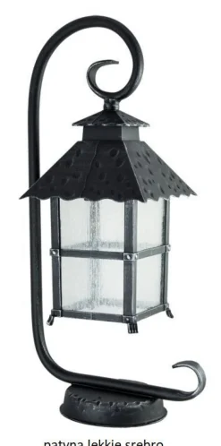 Rustikale Sockelleuchte MONTREAL Schwarz 53cm E27