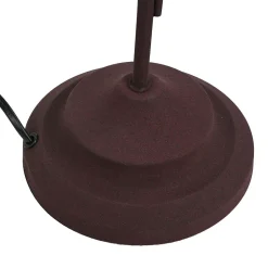 Rustikale Tischleuchte Country rostfarbig