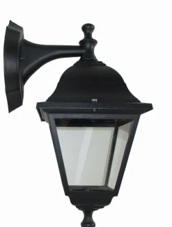 Rustikale Wandlaterne außen Aluminium IP44 E27 Balkon