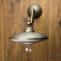 Rustikale Wandleuchte E27 Marte Weiß