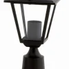Rustikale Wegeleuchte Schwarz 39cm IP44 E27 Aluminium