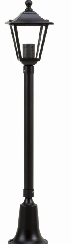 Rustikale Wegeleuchte Schwarz IP44 72cm E27 Aluminium