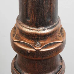 Rustikaler Kandelaber BREST Kupfer Antik 2 armig E27