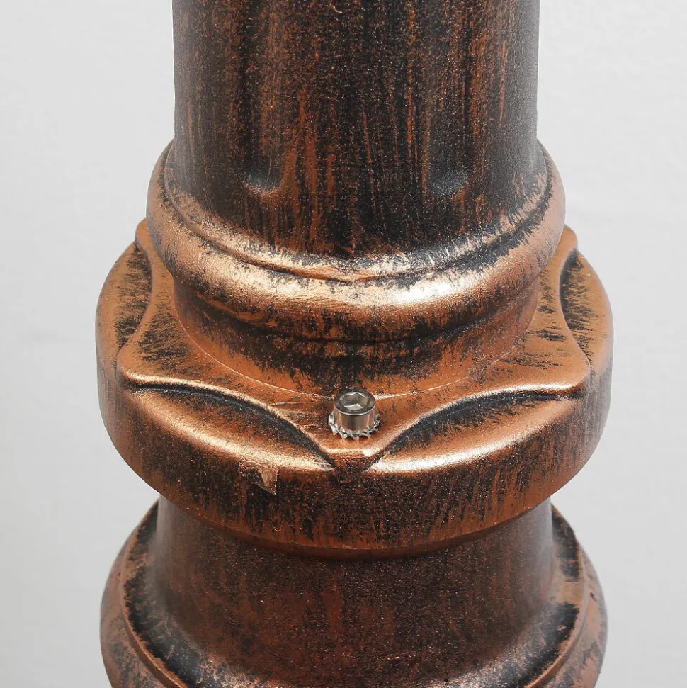 Rustikaler Kandelaber BREST Kupfer Antik 2 armig E27